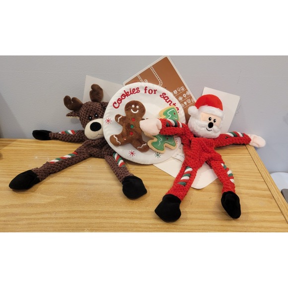 TJX Other - TJX Pre-Production Sample 2021 Christmas Dog Toy Lot Santa Reindeer Cookies